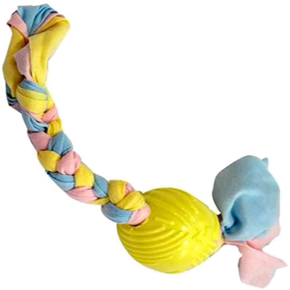 EuroDog Puppy Toys Diş İpli Kauçuk Top Yavru Köpek Oyuncağı Sarı 36 Cm 8681144191872 Amazon Pet Center