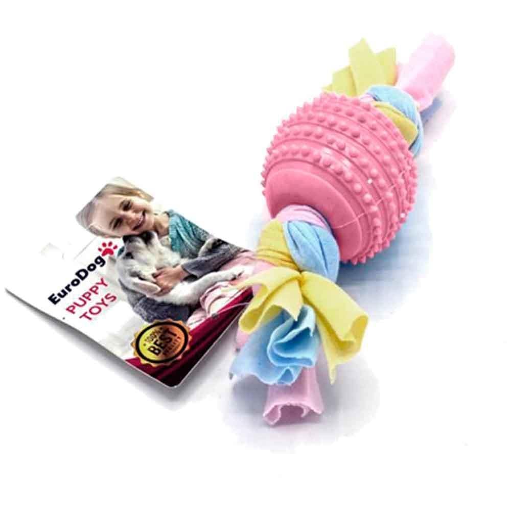 EuroDog Puppy Toys Tırtıklı Top Diş Kaşıma Yavru Köpek Oyuncağı Pembe 17 Cm 8681144191629 Amazon Pet Center
