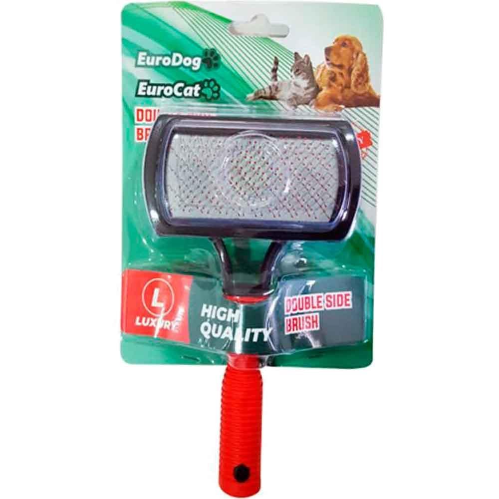 EuroDog&Cat Çift Taraflı Kedi Ve Köpek Fırçası 16,5 Cm 8681144193043 Amazon Pet Center