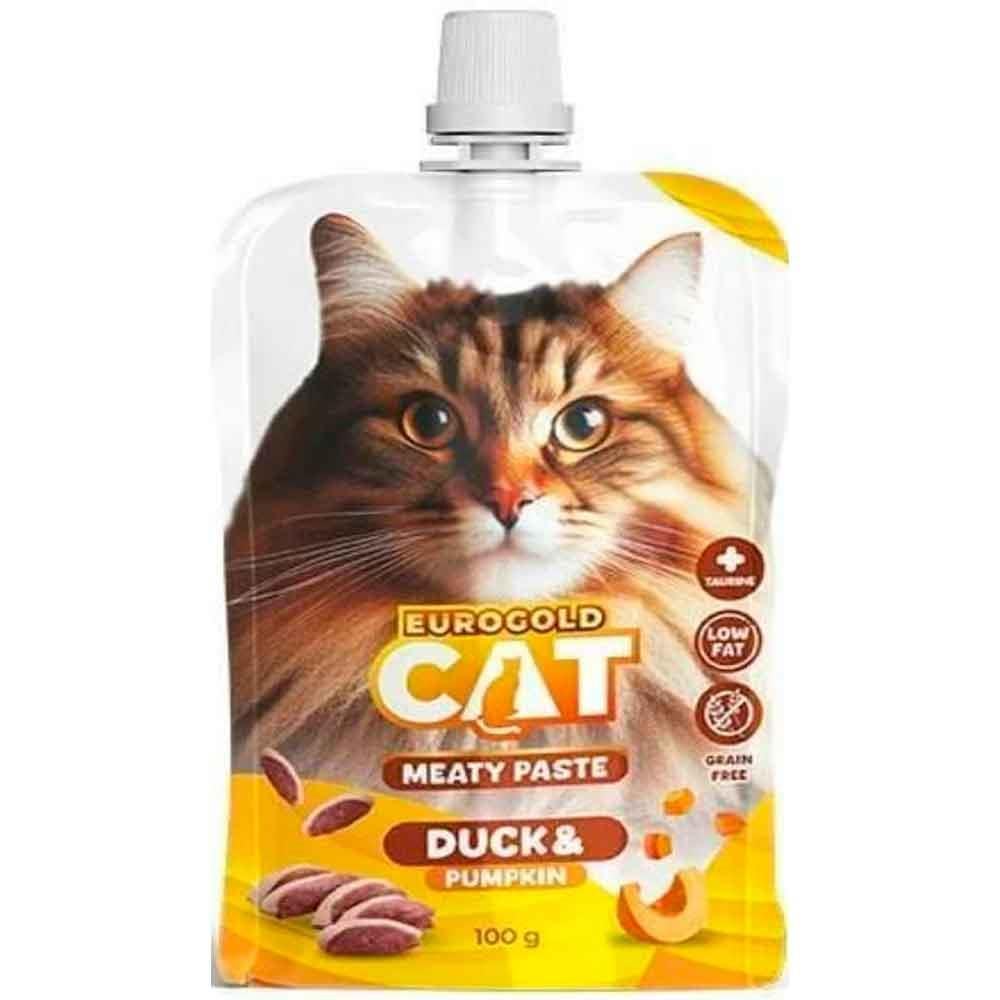 EuroGold Cat Et Ezmesi Ördek Balkabağı 100 Gr 8681144151760 Amazon Pet Center