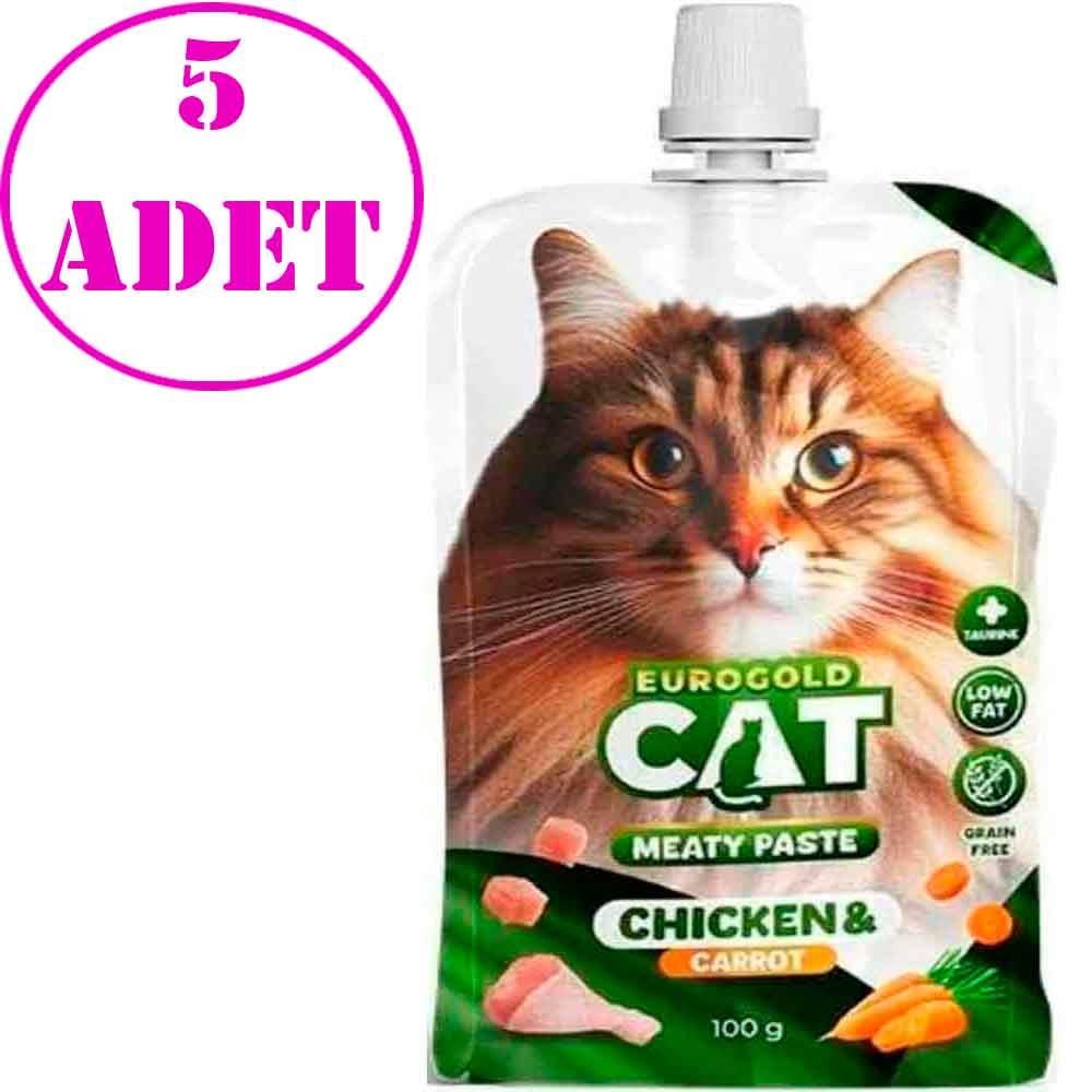 EuroGold Cat Et Ezmesi Tavuk Havuç 100 Gr 5 AD 21369001 Amazon Pet Center
