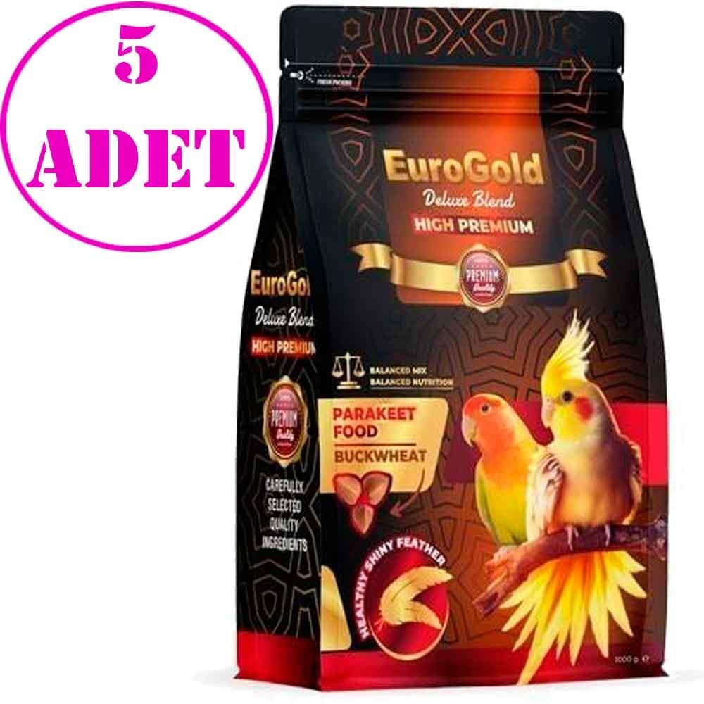 EuroGold Deluxe Blend Paraket Yemi Kara Buğday Katkılı 1 Kg 5 AD 20557003 Amazon Pet Center