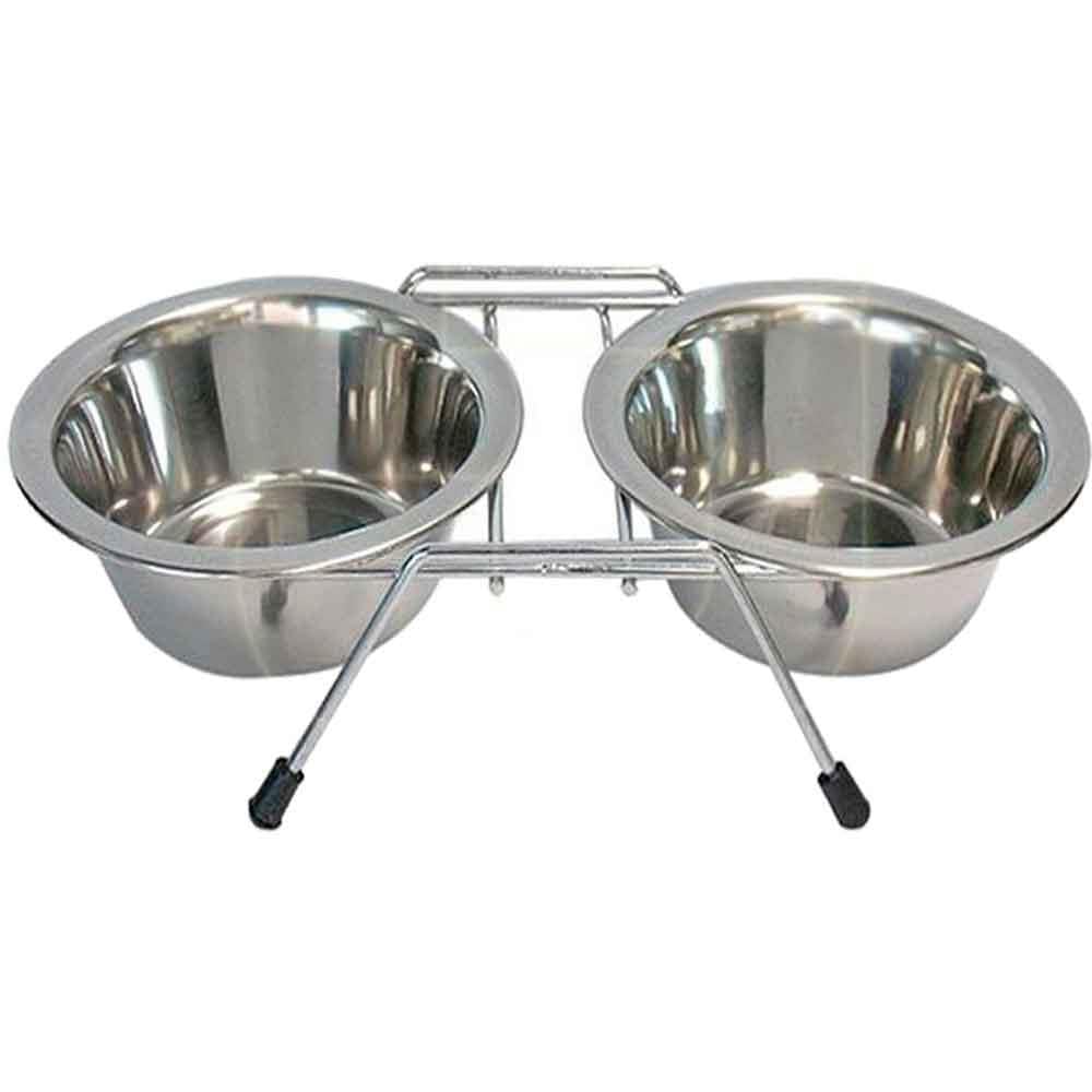 Eurogold Kedi Köpek Ayaklı İkili Çelik Mama Ve Su Kabı Seti 2x250 ml 8699004240486 Amazon Pet Center