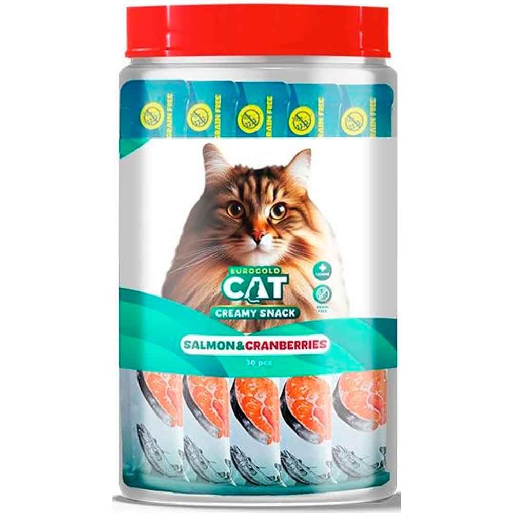 Eurogold Kedi Ödülü Somon Balıklı ve Kızılcıklı 30X15 Gr 8681144151739 Amazon Pet Center