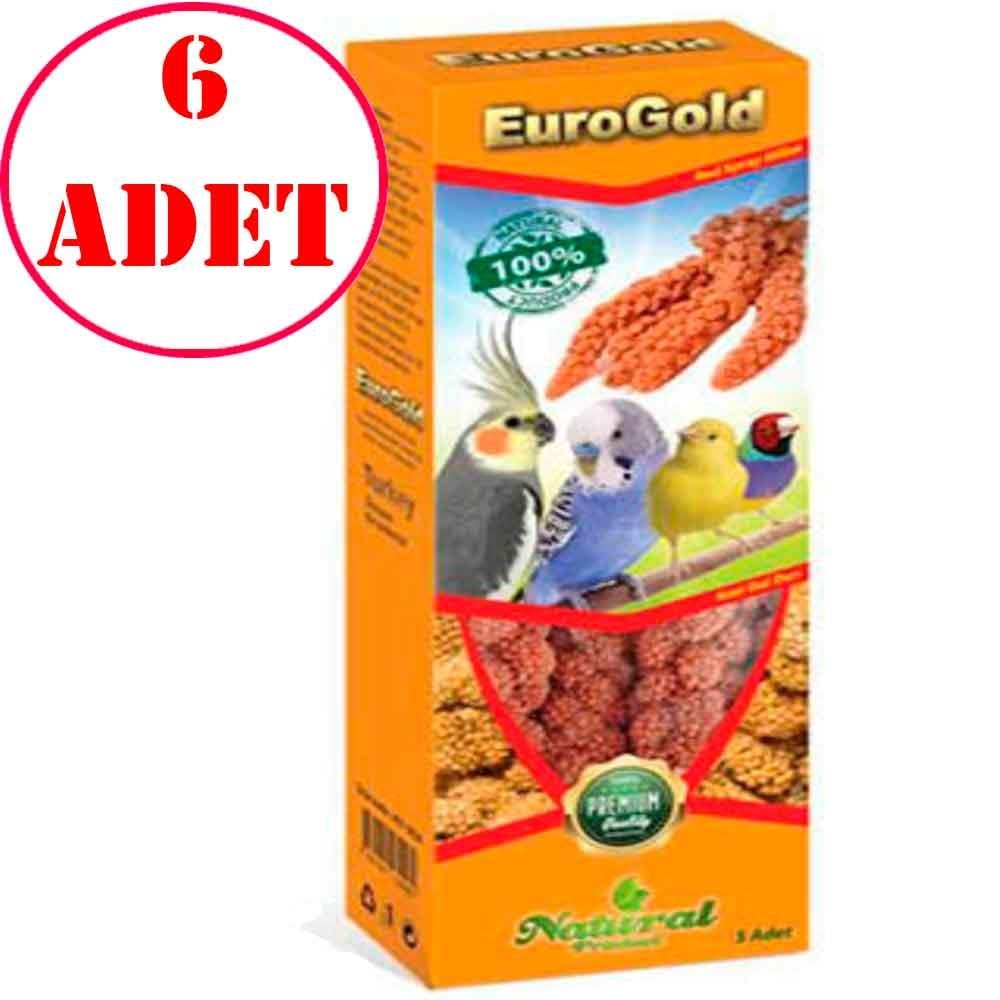 Eurogold Kızıl Doğal Dal Darı Kuş Yemi 5'li Paket 6 AD 32108040 Amazon Pet Center