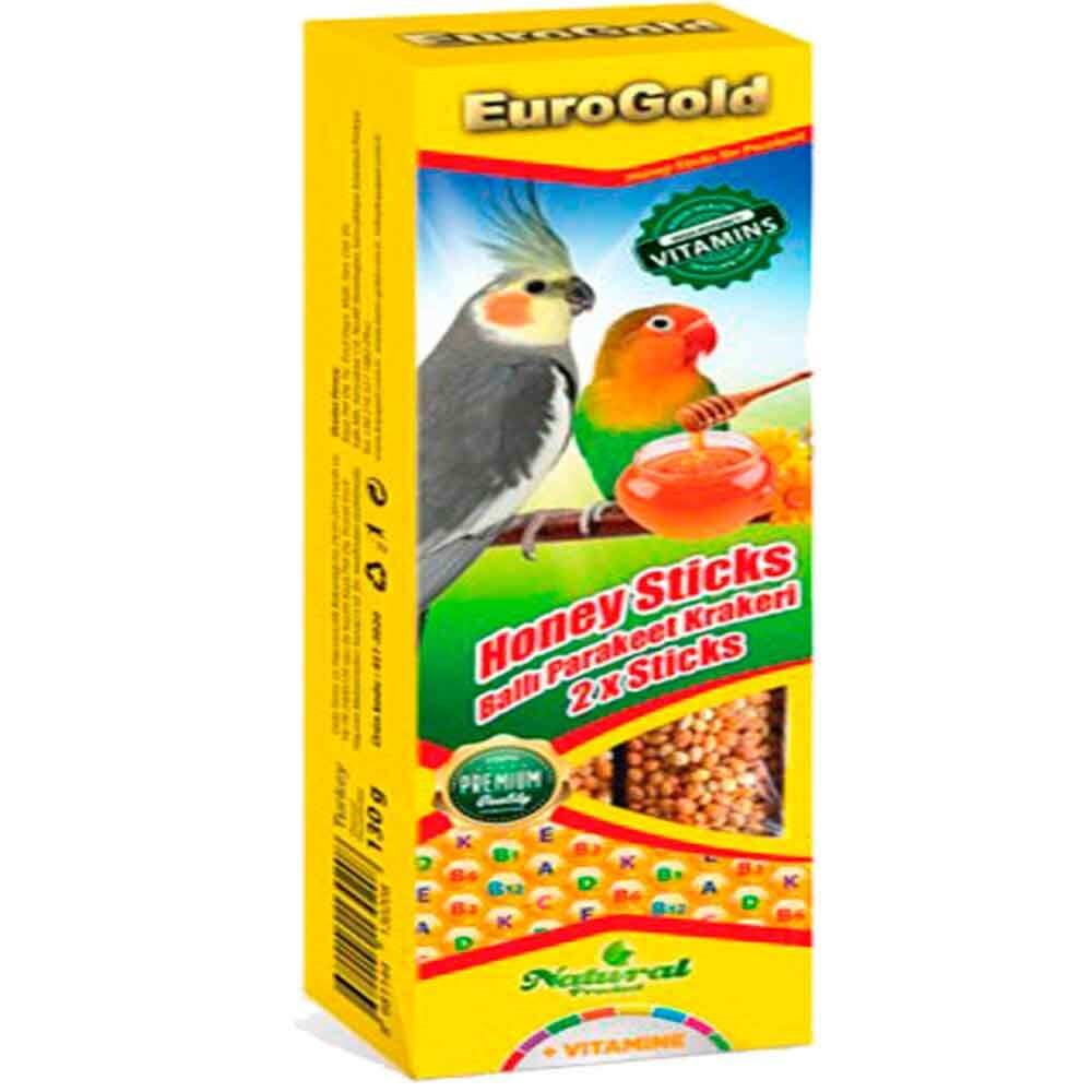 Eurogold Paraket Ballı Kraker İkili 130 Gr 8681144130208 Euro Gold Kuş Krakerleri Amazon Pet Center