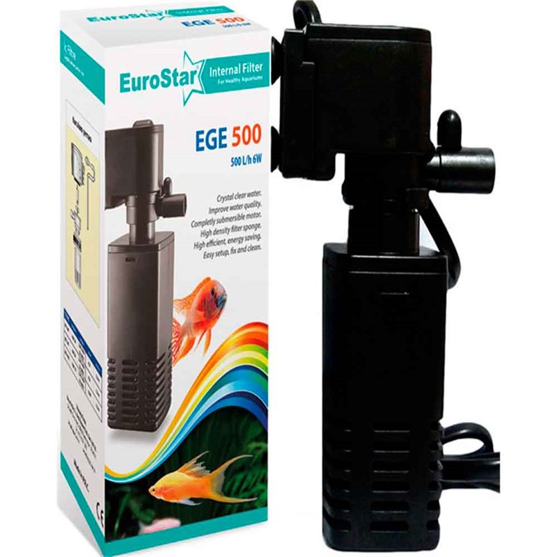 Eurostar Ege 500 İç Filtre 500 Lt/H 6w 8681144110521 Eurostar Akvaryum İç Filtreleri Amazon Pet Center