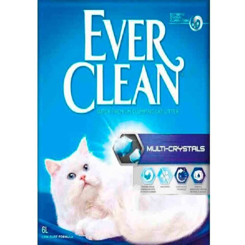 Ever Clean Multi Crystal Blend Multi Kristal Karışım Kedi Kumu 6 lt 5060255492246 Ever Clean Doğal Kedi Kumları Amazon Pet Center