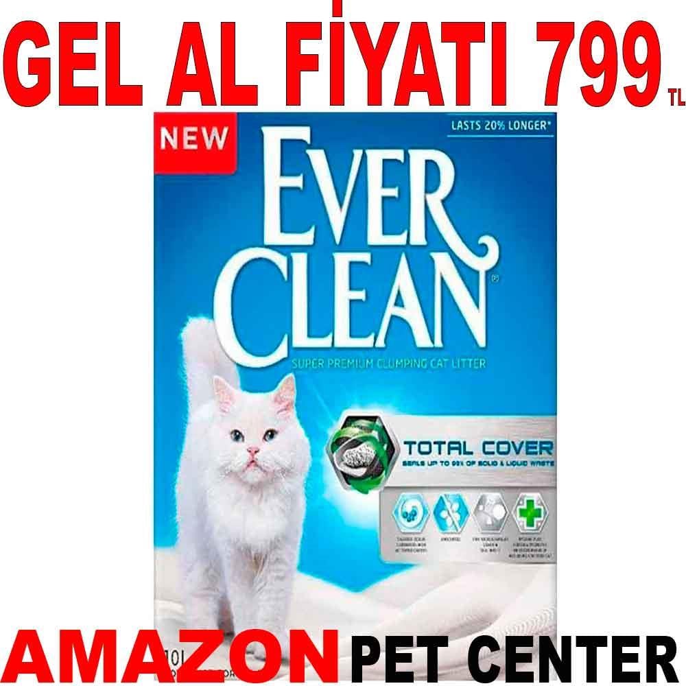 Ever Clean Total Cover Koku Önleyici Kedi Kumu 10 Litre 19496009 Amazon Pet Center