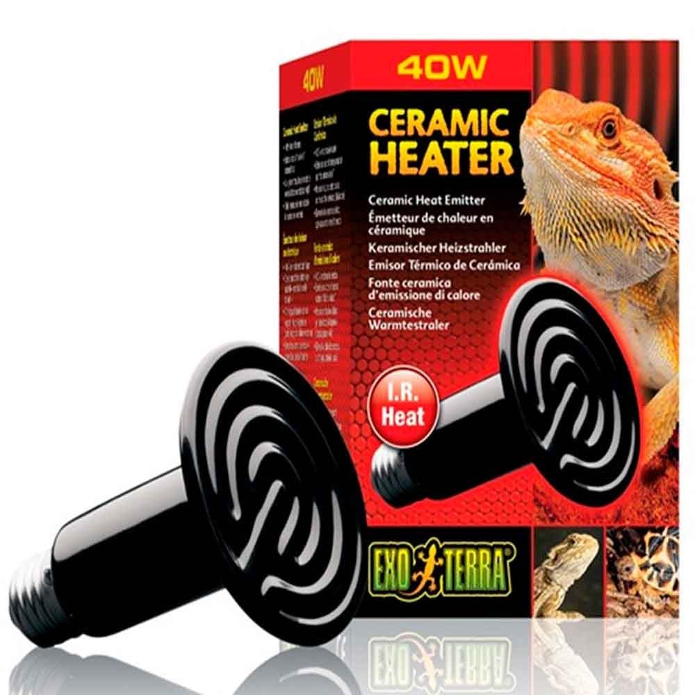 Exo Terra Ceramic Heater - 40 W 015561220446 Exo Terra Sürüngen Isıtmaları Amazon Pet Center