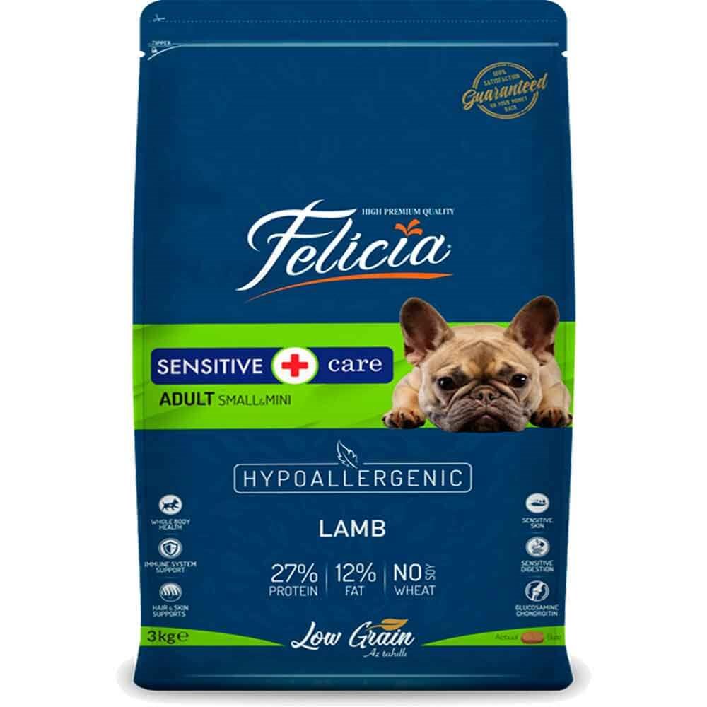 Felicia Köpek Maması Kuzulu S/M Az Tahıllı 3 kg 8681299602001 Felicia Yetişkin Köpek Mamaları Amazon Pet Center