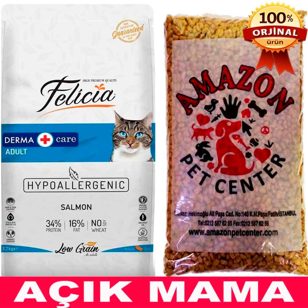 Felicia Somonlu Kedi Maması Açık 1 Kg 32102444 Felicia Açık Kedi Maması Amazon Pet Center