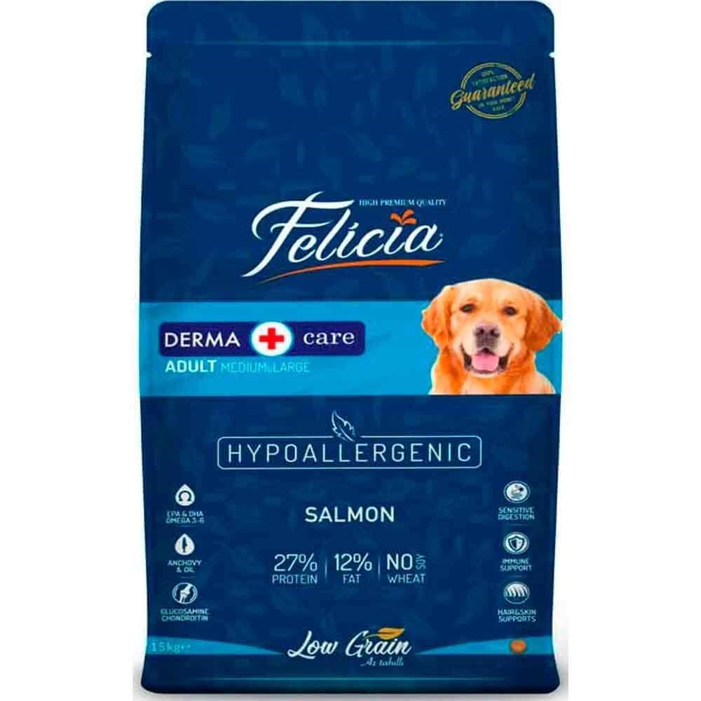 Felicia Somonlu Köpek Maması Az Tahıllı 15 kg 8681299601233 Felicia Yetişkin Köpek Mamaları Amazon Pet Center