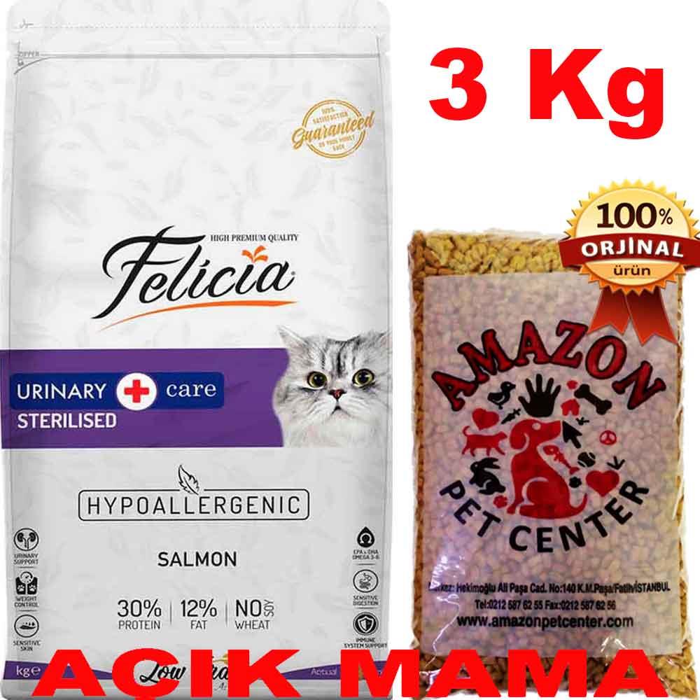 Felicia Sterilised Somonlu Kedi Maması Açık 3 Kg 32136050 Amazon Pet Center