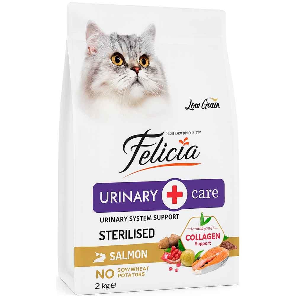 Felicia Sterilised Somonlu Kedi Maması Az Tahıllı 2 kg 8681299601325 Amazon Pet Center