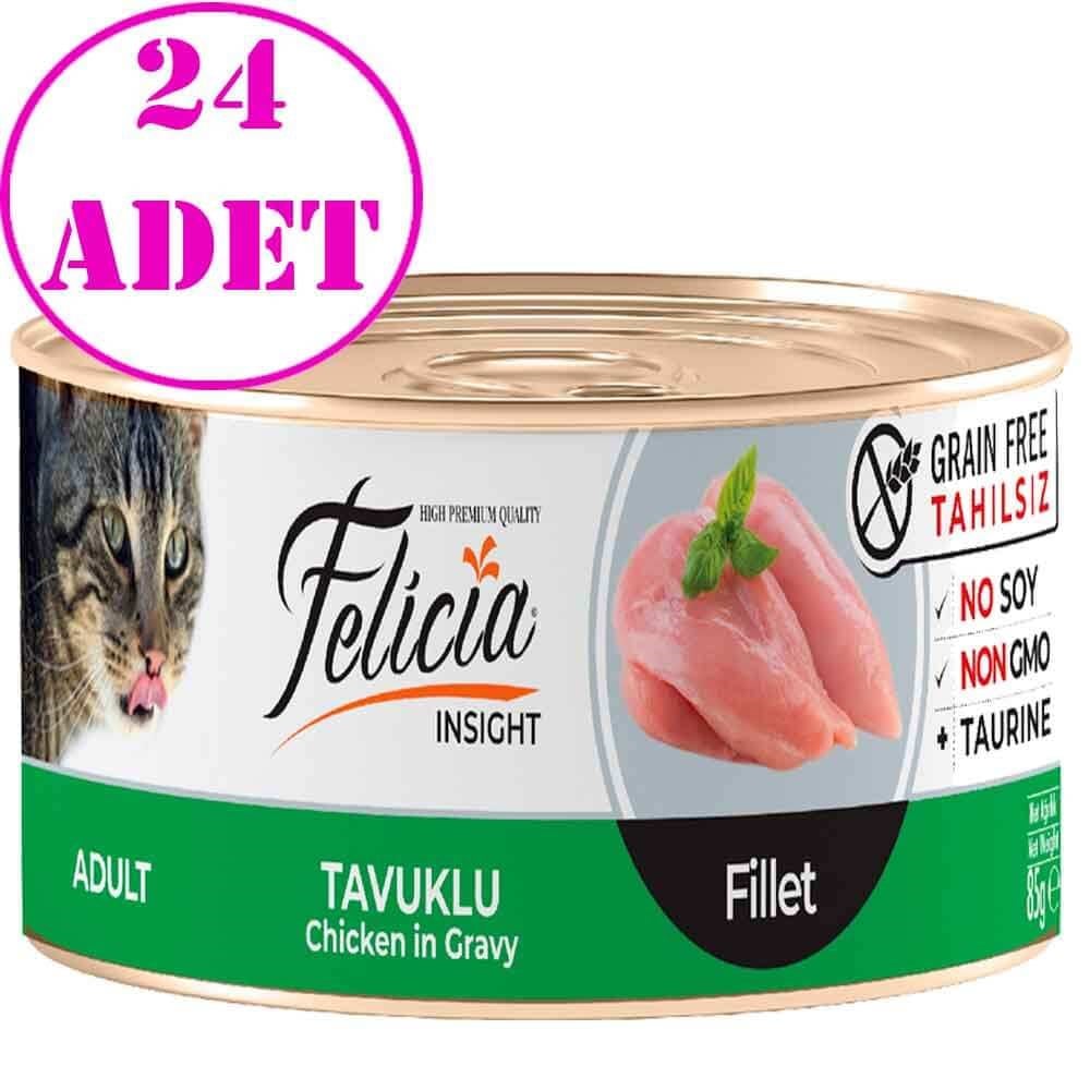 Felicia Tahılsız Tavuk Filetolu Yaş Kedi Maması 85 Gr 24 AD 32126174 Felicia Koli Kedi Konserve Mamaları Amazon Pet Center