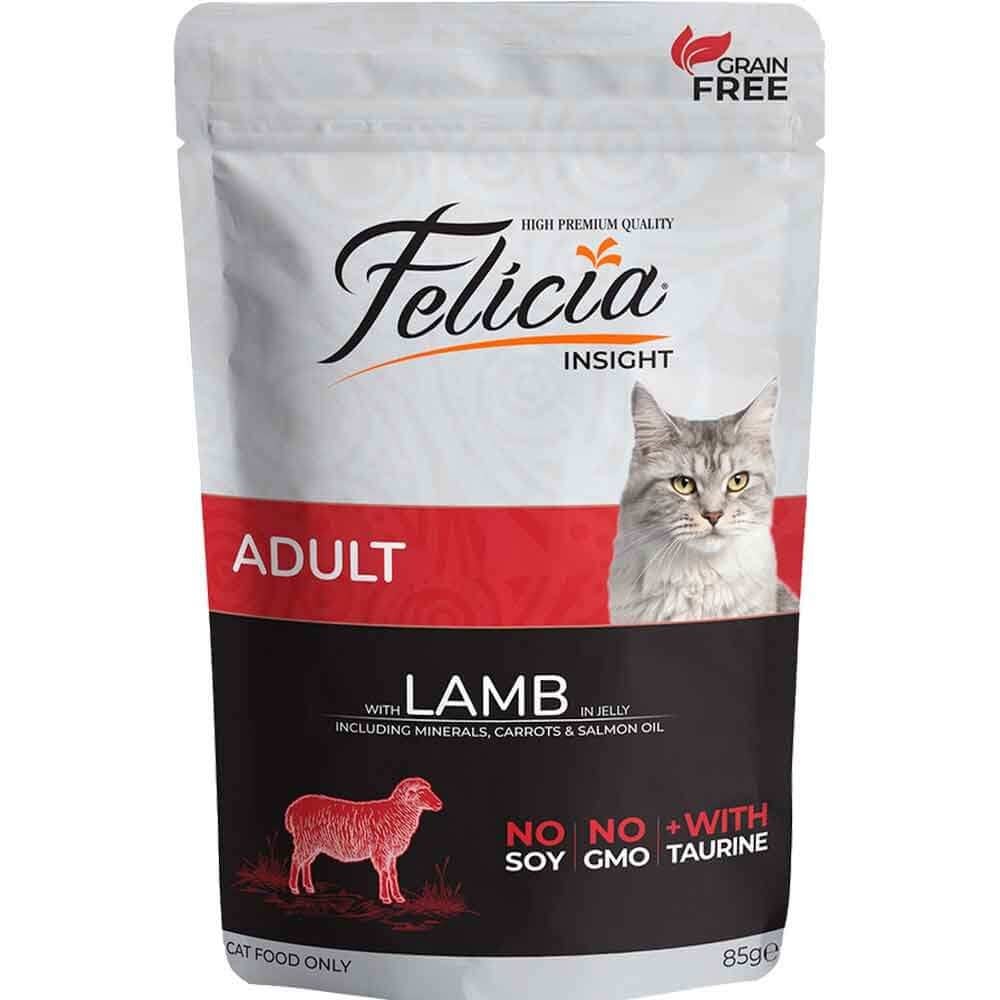 Felicia Yaş Kedi Maması Tahılsız Kuzu Etli 85 gr 8682631200077 Felicia Yetişkin Kedi Konserve Mamaları Amazon Pet Center
