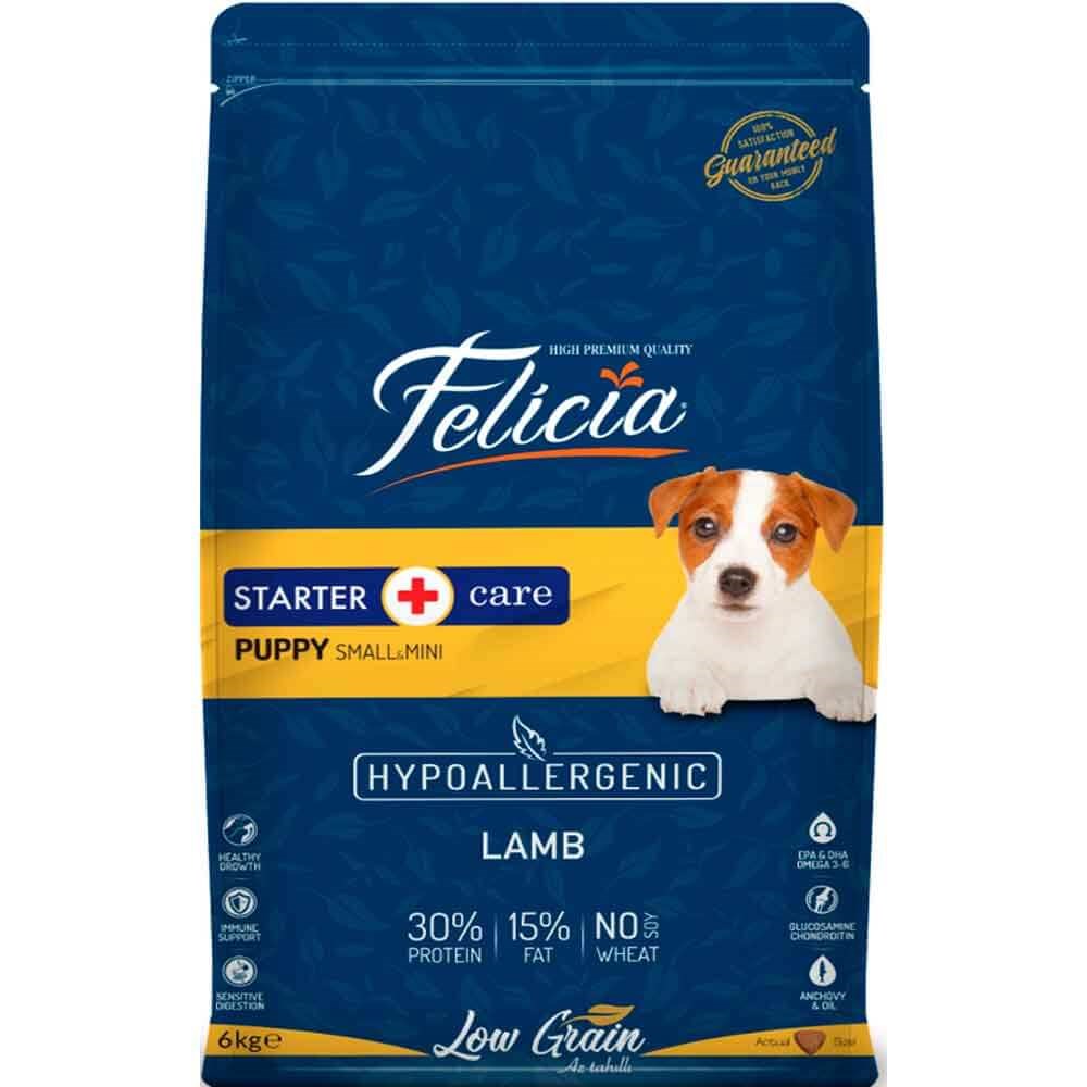 Felicia Yavru Köpek Maması Kuzulu S/M Az Tahıllı 6 Kg 8681299606634 Felicia Yavru Köpek Mamaları Amazon Pet Center