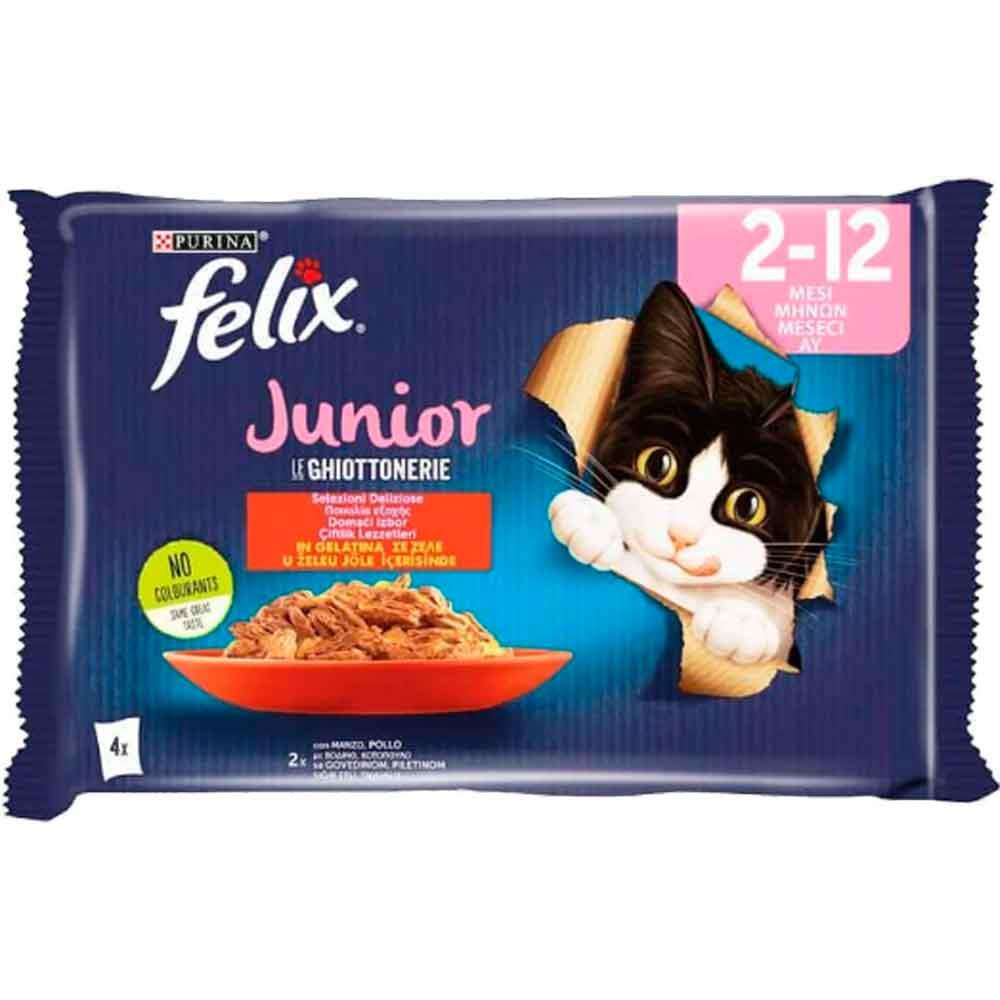 Felix Junior Yavru Kedi Maması 4 x 85 Gr 7613287487711 Amazon Pet Center