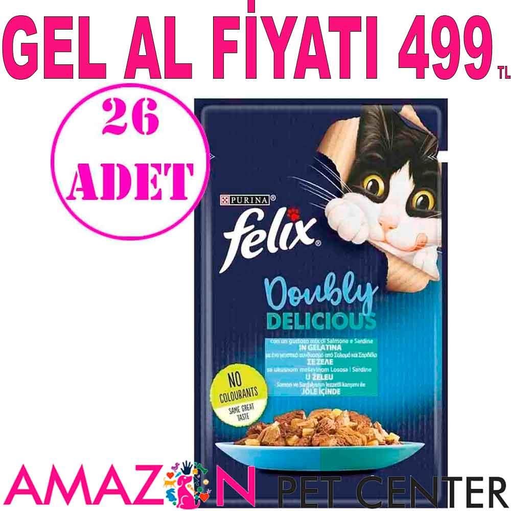 Felix Somon Sardalya Kedi Pouch 85 gr 26 AD 20051006 Amazon Pet Center