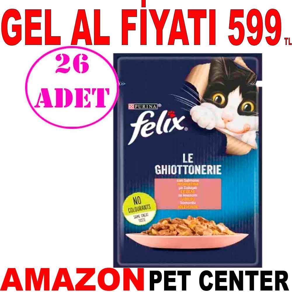 Felix Somonlu Yaş Kedi Maması 85 Gr 26 AD 20046002 Amazon Pet Center