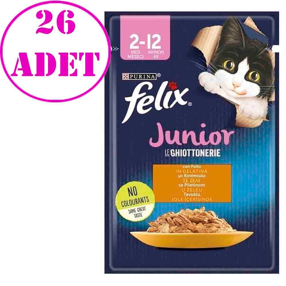 Felix Tavuklu Yaş Yavru Kedi Maması 85 Gr 26 AD 32131338 Amazon Pet Center
