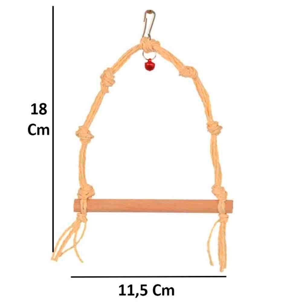 Fit Fly Kuşlar İçin İpli Zilli Düğümlü Salıncak 8681299607150 Amazon Pet Center