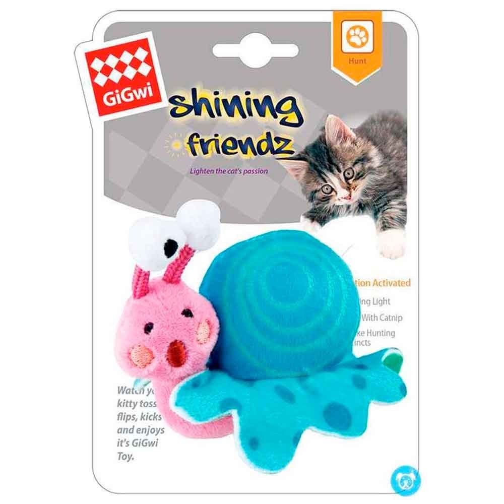 Gigwi Kedi Oyuncağı Catnipli Işıklı Salyangoz 846295074605 Amazon Pet Center