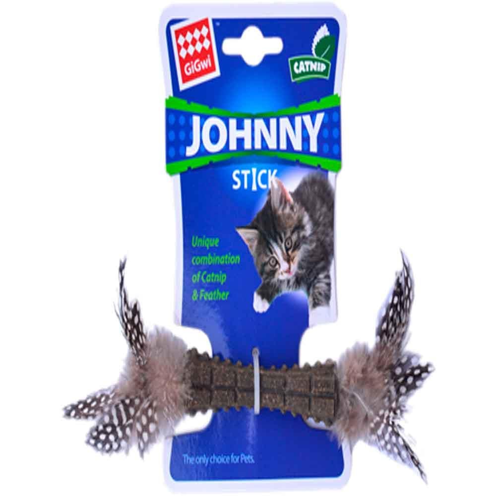 Gigwi Kedi Oyuncağı Johnny Stick Catnipli Doğal Yeşil Tek Tüylü 7093 846295070935 Amazon Pet Center