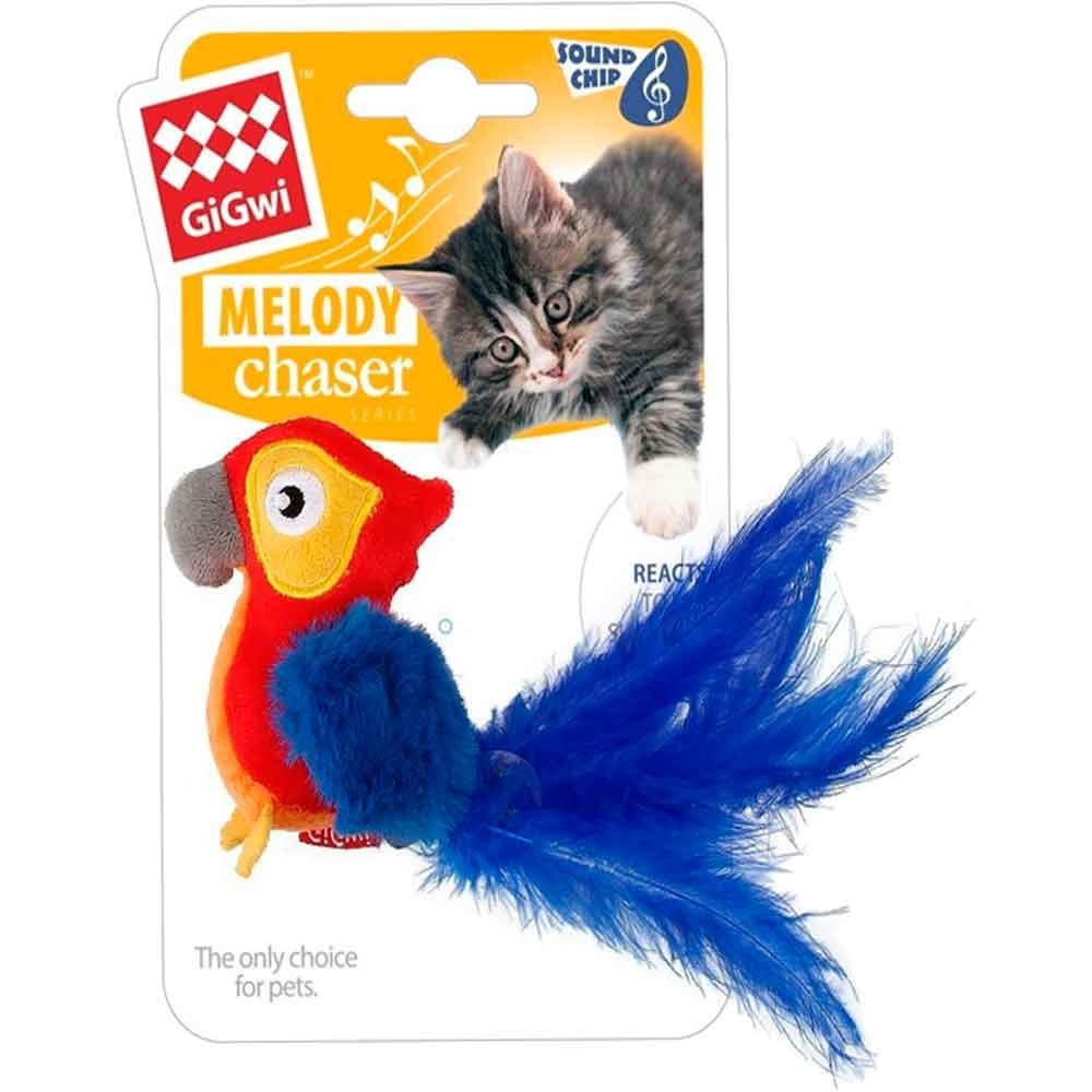 Gigwi Kedi Oyuncağı Makaw Papağanı Peluş Oyuncak Melodili 7380 846295073806 Amazon Pet Center