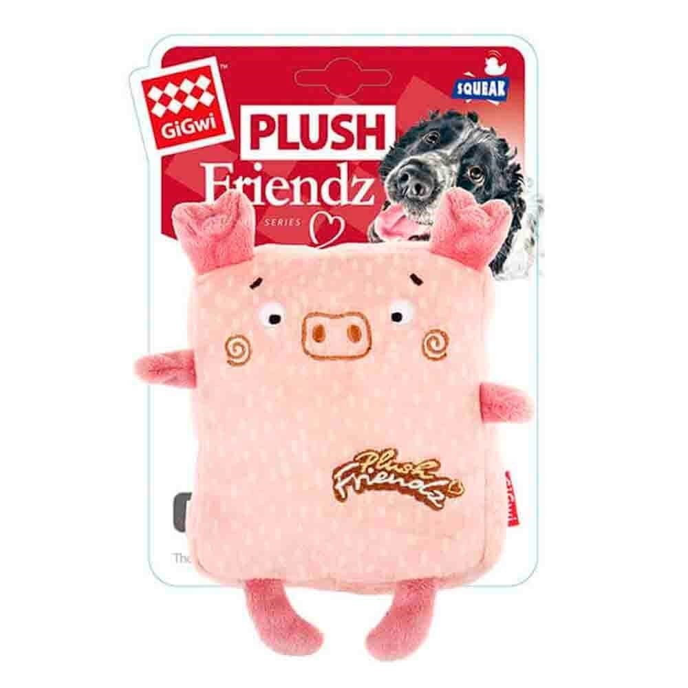 GiGwi Plush Friendz Kare Domuz Peluş Köpek Oyuncağı Sesli 846295064149 Gigwi Kumaş ve Peluş Köpek Oyuncakları Amazon Pet Center