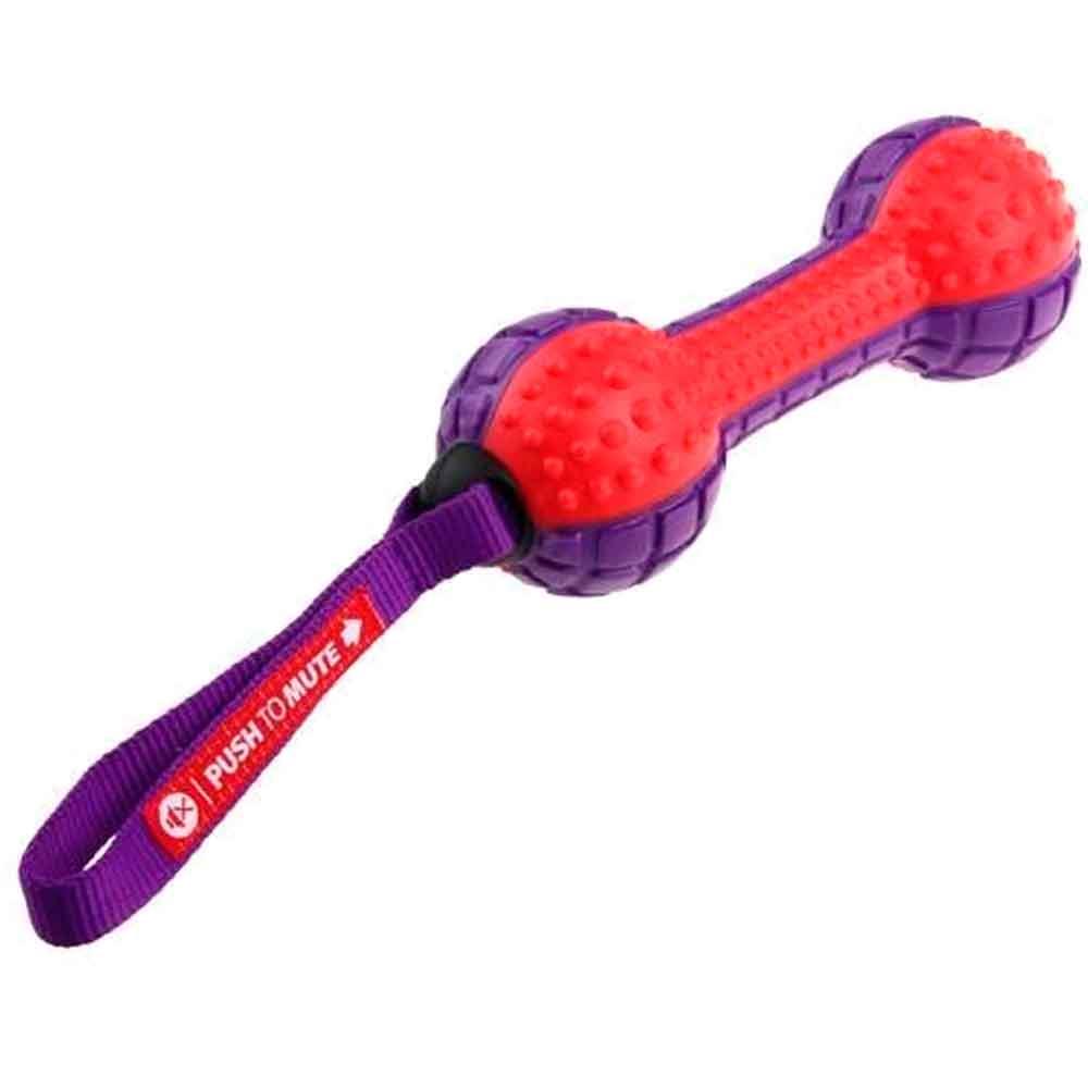Gigwi Ses Kontrollü Kırmızı Halter Köpek Oyuncağı 18 cm 846295061827 Amazon Pet Center