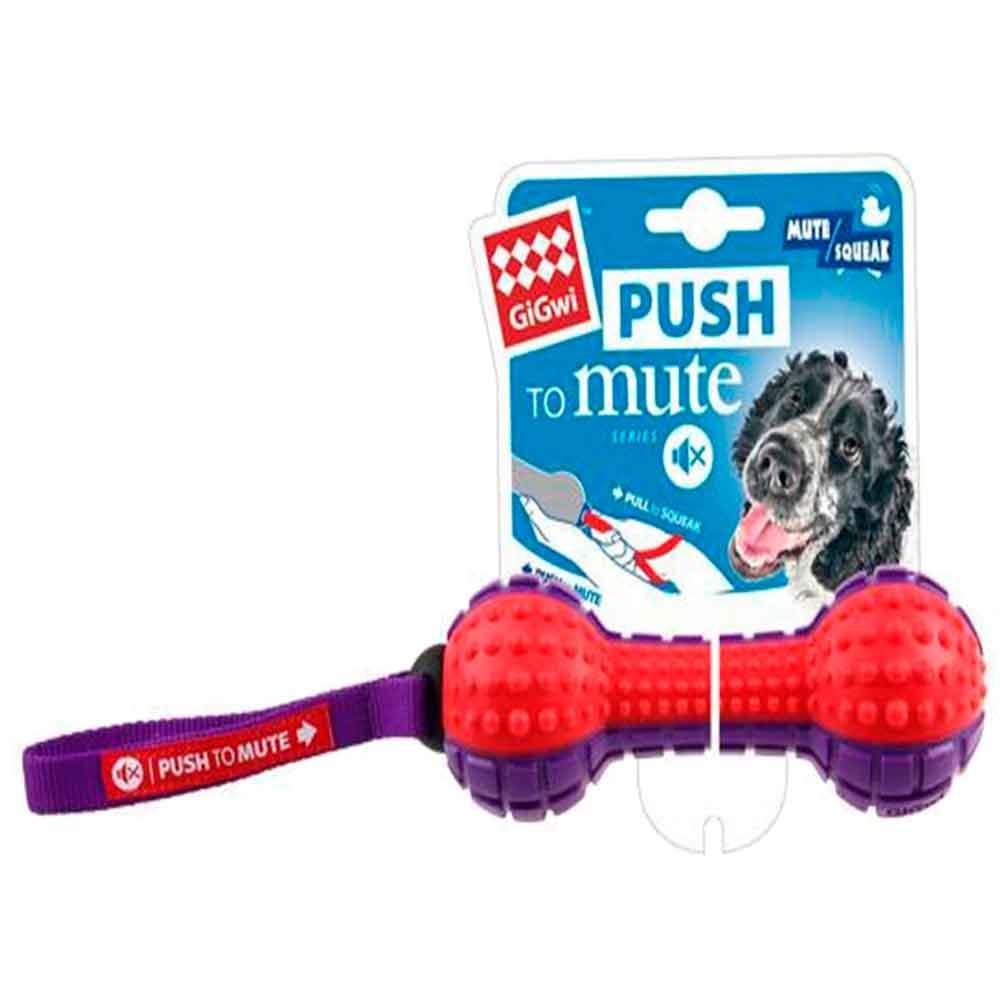 Gigwi Ses Kontrollü Kırmızı Halter Köpek Oyuncağı 18 cm 846295061827 Amazon Pet Center