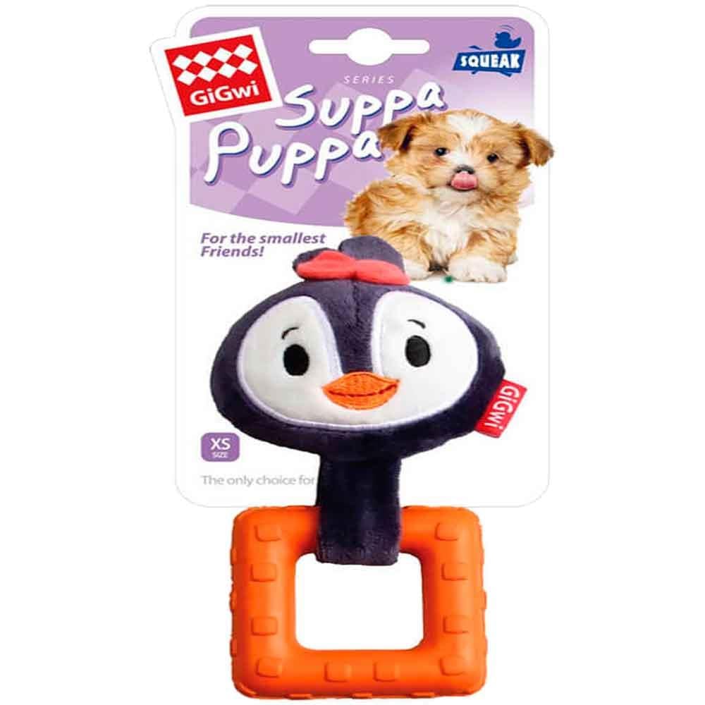 Gigwi Suppa Puppa Penguen Köpek Diş Kaşıma Oyuncağı 16 cm 846295080132 Amazon Pet Center