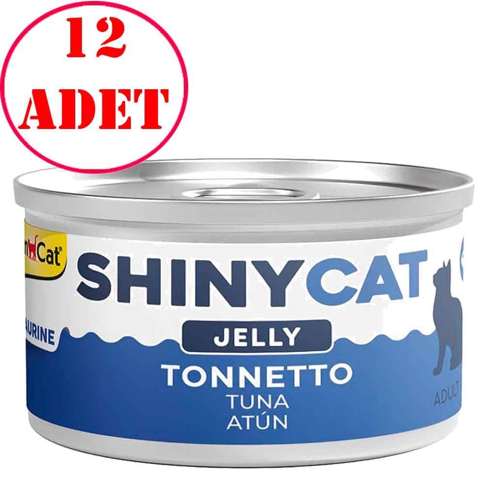 Gimcat Shiny Cat Jel İçinde Ton Balıklı Kedi Konservesi 70 gr 12 AD 20133009 Amazon Pet Center