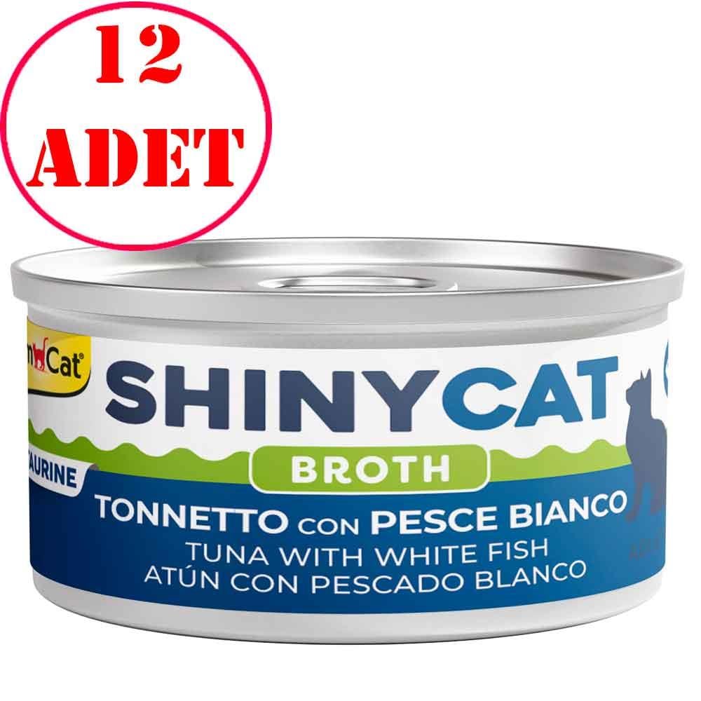 Gimcat Shinycat Kedi Konservesi Beyaz Ton Balıklı 70 Gr 12 AD 22085009 Amazon Pet Center