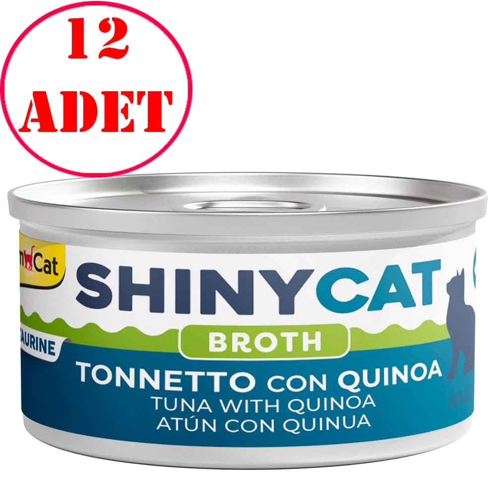 Gimcat Shinycat Kedi Konservesi Kinoalı ve Ton Balıklı 70 Gr 12 AD 22073006 Amazon Pet Center