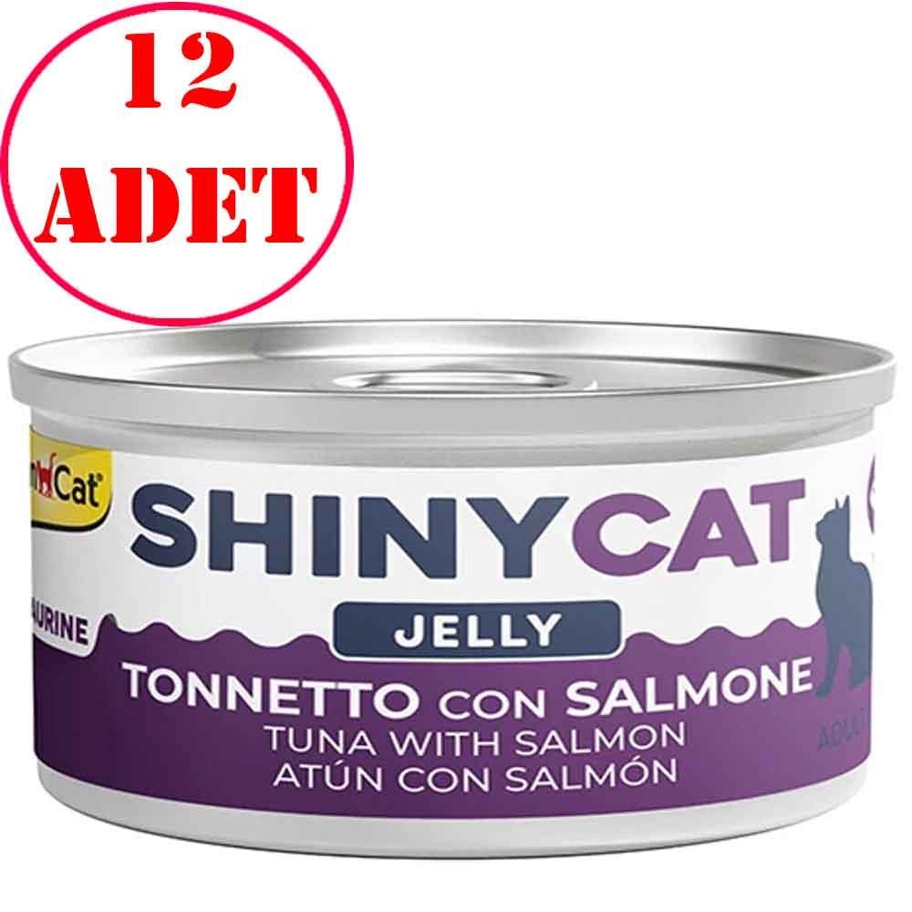 Gimcat Shinycat Kedi Konservesi Somon ve Ton Balıklı 70 Gr 12 AD 22070005 Amazon Pet Center