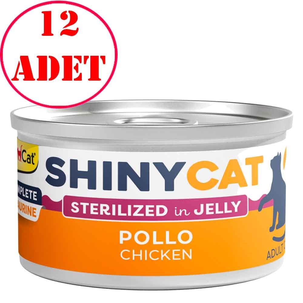 Gimcat Shinycat Kısır Kedi Konservesi Tavuklu 70 Gr 12 AD 22064004 Amazon Pet Center