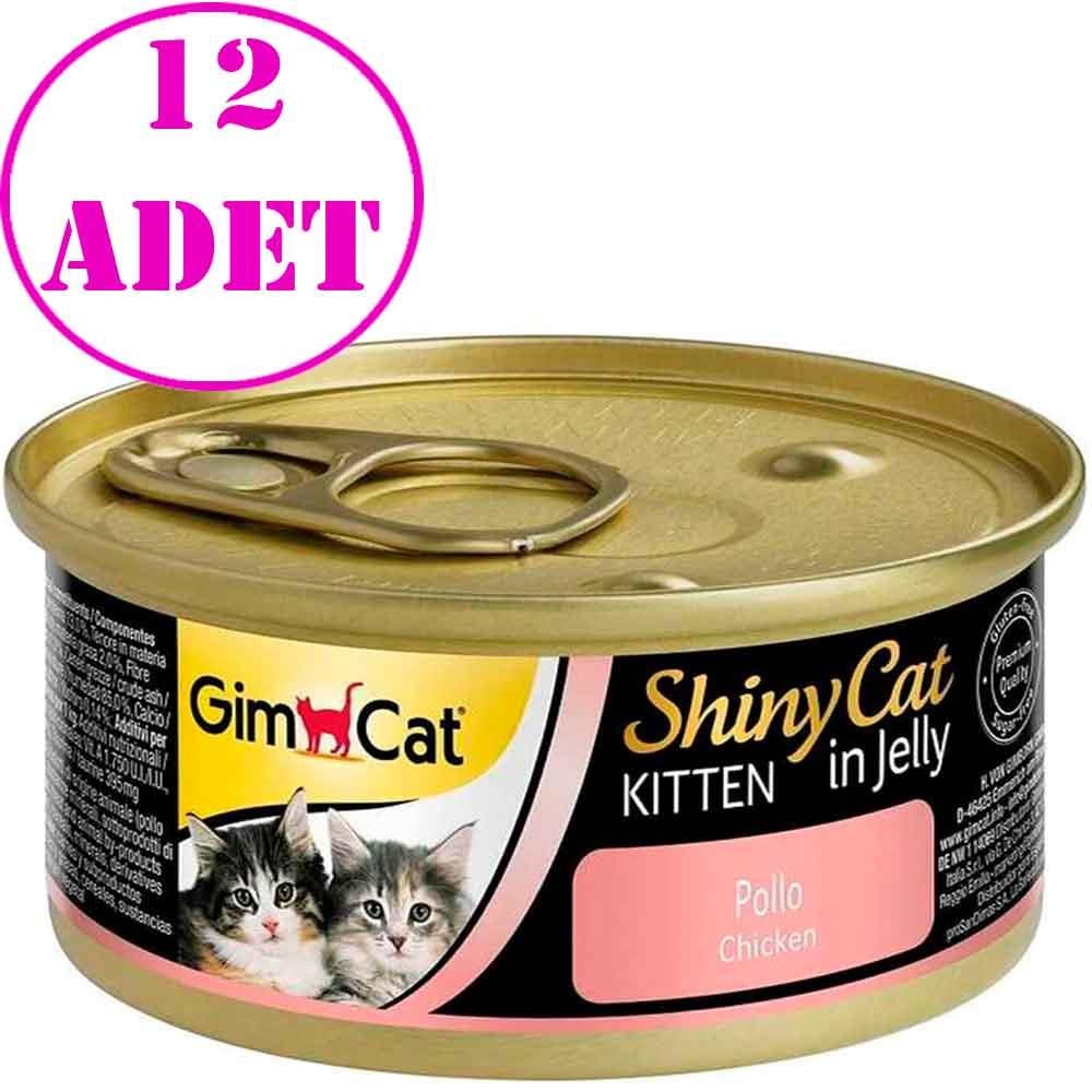 Gimpet Shiny Cat Tavuklu Yavru Kedi Konservesi 70 Gr 12 AD 20121006 Amazon Pet Center