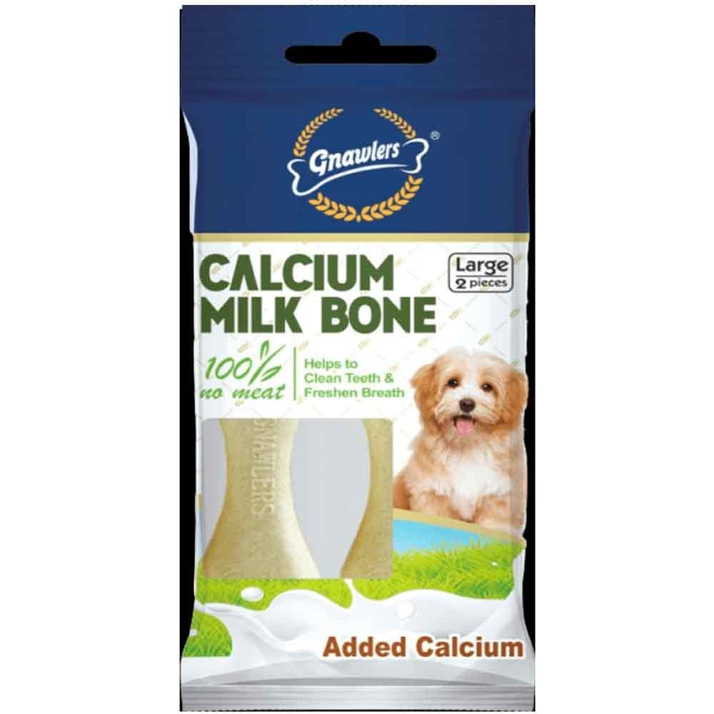 Gnawlers Calcium Milk Bone Köpek Ödülü 2'li 110 Gr 6942133306472 Amazon Pet Center