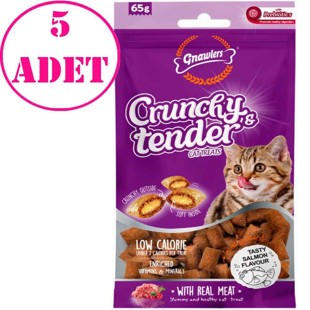 Gnawlers Kedi Ödülü Crunchy & Tender Somonlu 65 Gr 5 AD 21547003 Amazon Pet Center