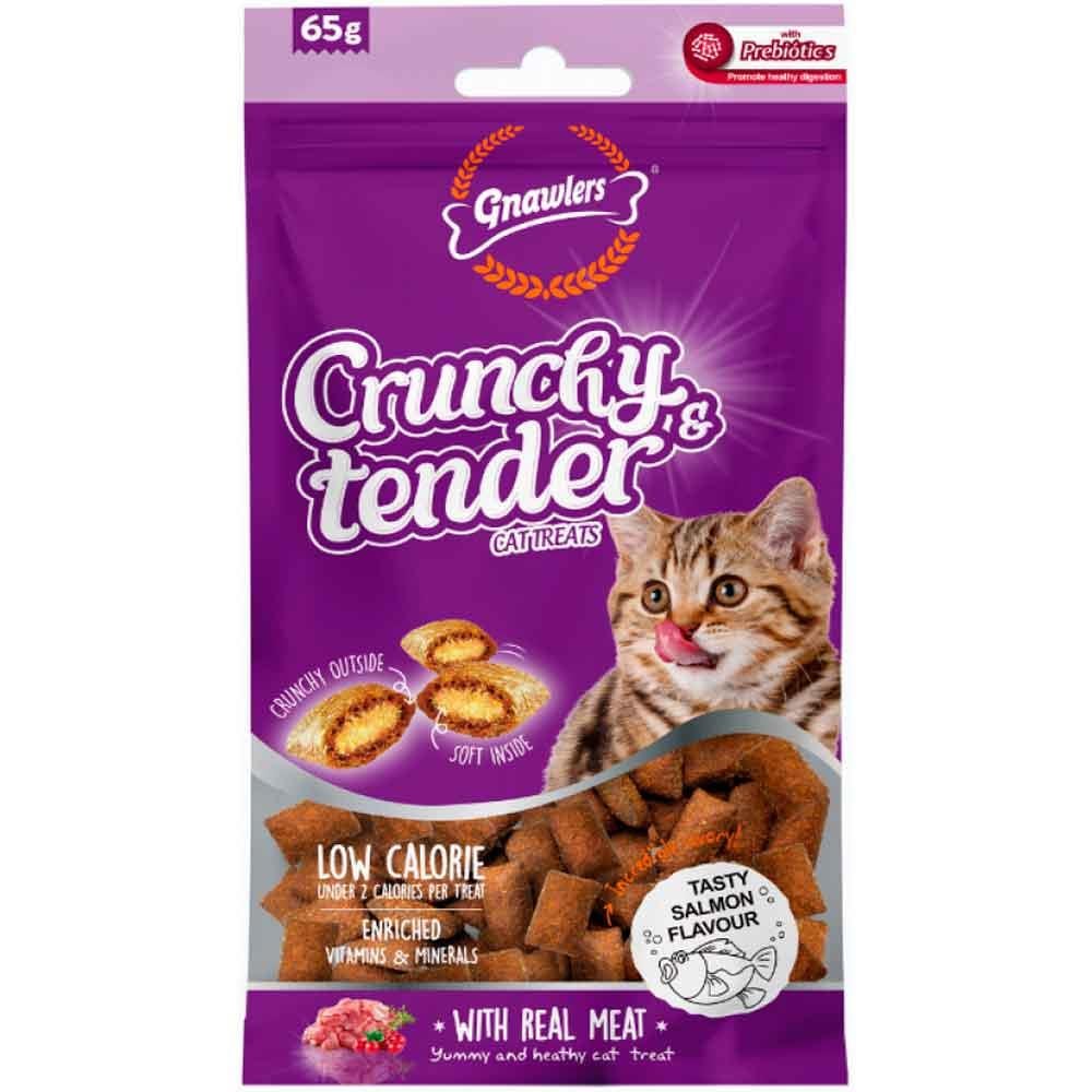 Gnawlers Kedi Ödülü Crunchy & Tender Somonlu 65 Gr 6942133312046 Amazon Pet Center