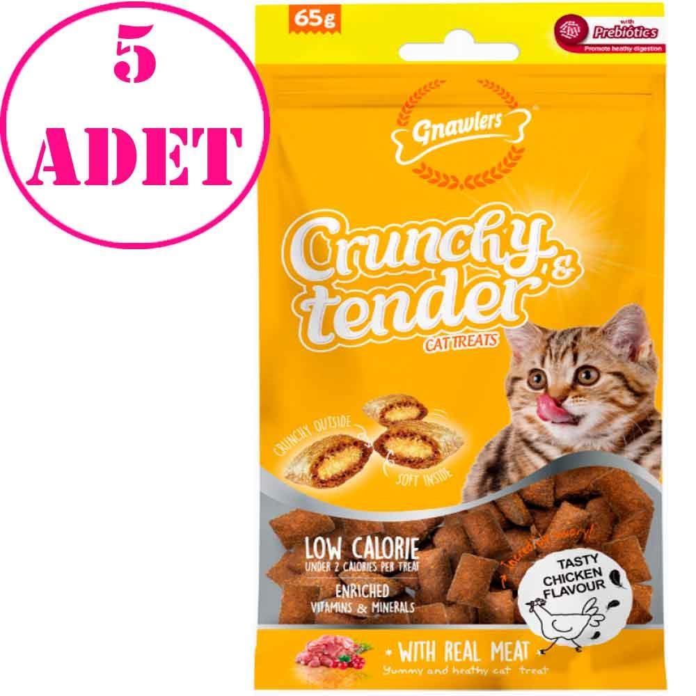Gnawlers Kedi Ödülü Crunchy & Tender Tavuklu 65 Gr 5 AD 21544002 Amazon Pet Center
