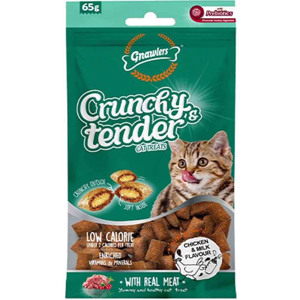 Gnawlers Kedi Ödülü Crunchy & Tender Tavuklu ve Sütlü 65 Gr 6942133312077 Amazon Pet Center