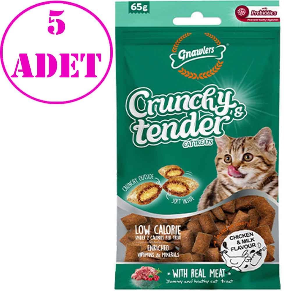 Gnawlers Kedi Ödülü Crunchy & Tender Tavuklu ve Sütlü 65 Gr 5 AD 21489006 Amazon Pet Center