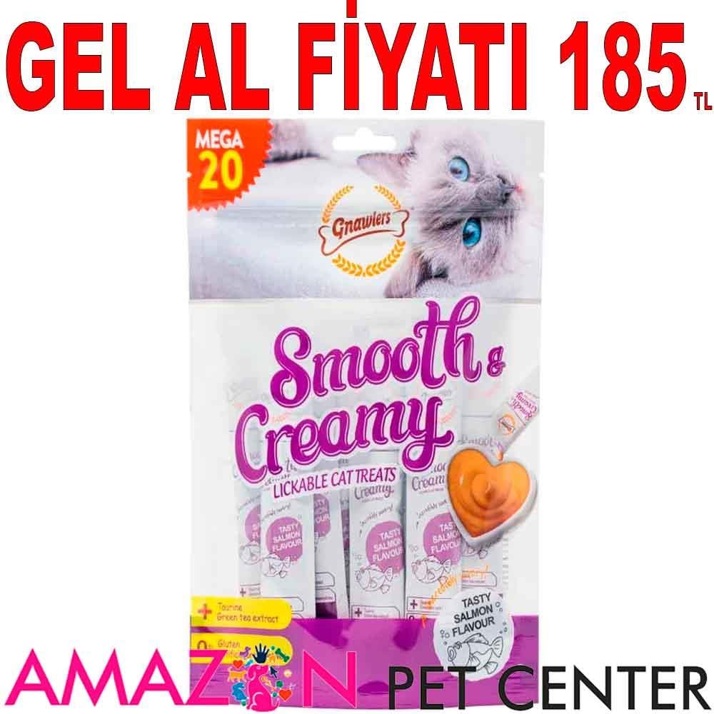 Gnawlers Kedi Ödülü Somonlu Krema 20x15 Gr 21956003 Amazon Pet Center