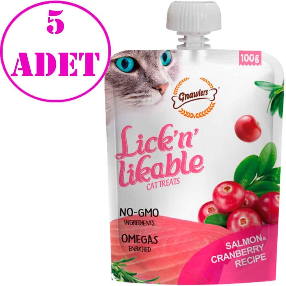 Gnawlers Kedi Ödülü Somonlu ve Kızılcıklı Krema 100 Gr 5 AD 21480003 Amazon Pet Center