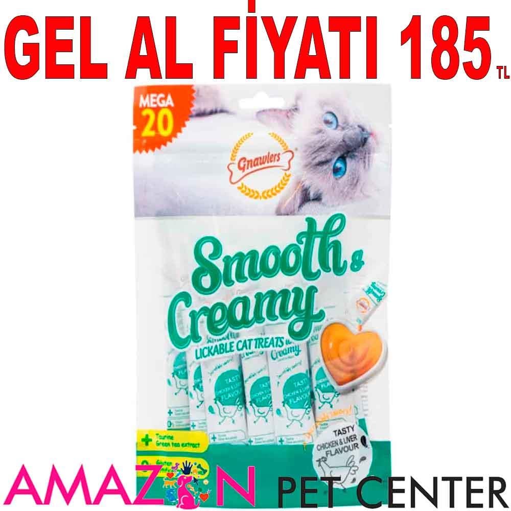 Gnawlers Kedi Ödülü Tavuklu Ciğerli Krema 20x15 Gr 21954009 Amazon Pet Center