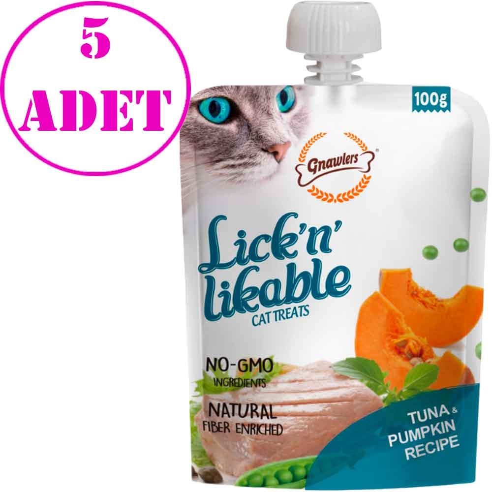 Gnawlers Kedi Ödülü Ton Balıklı ve Balkabaklı Krema 100 Gr 5 AD 21477003 Amazon Pet Center